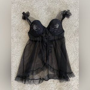 Victoria’s Secret black baby doll 36C